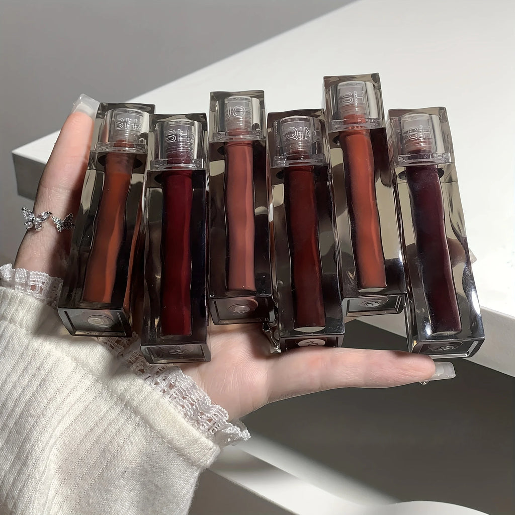 Gloss à lèvres effet miroir Ours Adorable - Rouge à lèvres liquide longue tenue, hydratant et sans transfert, à la texture aqueuse - Brillance luxueuse