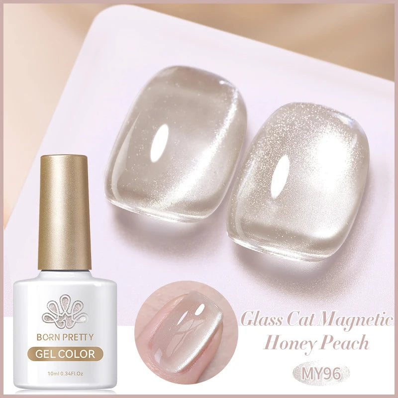 Vernis à ongles magnétique gel BORN PRETTY 10 ml Argent Clair de Couleur Chat - Accessoires pour les ongles - Vernis semi-permanent pour ongles d'automne et d'hiver
