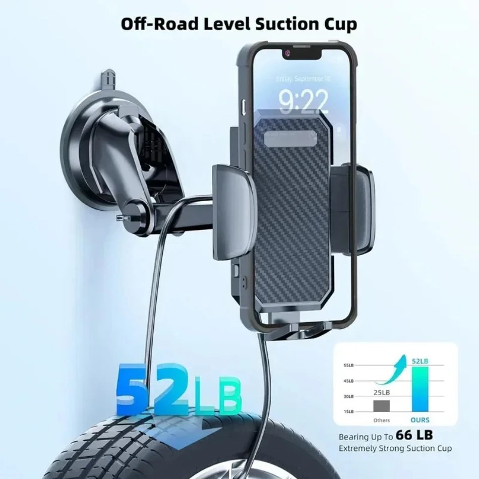 Support de téléphone portable pour pare-brise de voiture à 360 °, Support de téléphone portable pour tableau de bord de voiture, ventouse universelle pour iPhone 16 15 14 Samsung Xiaomi