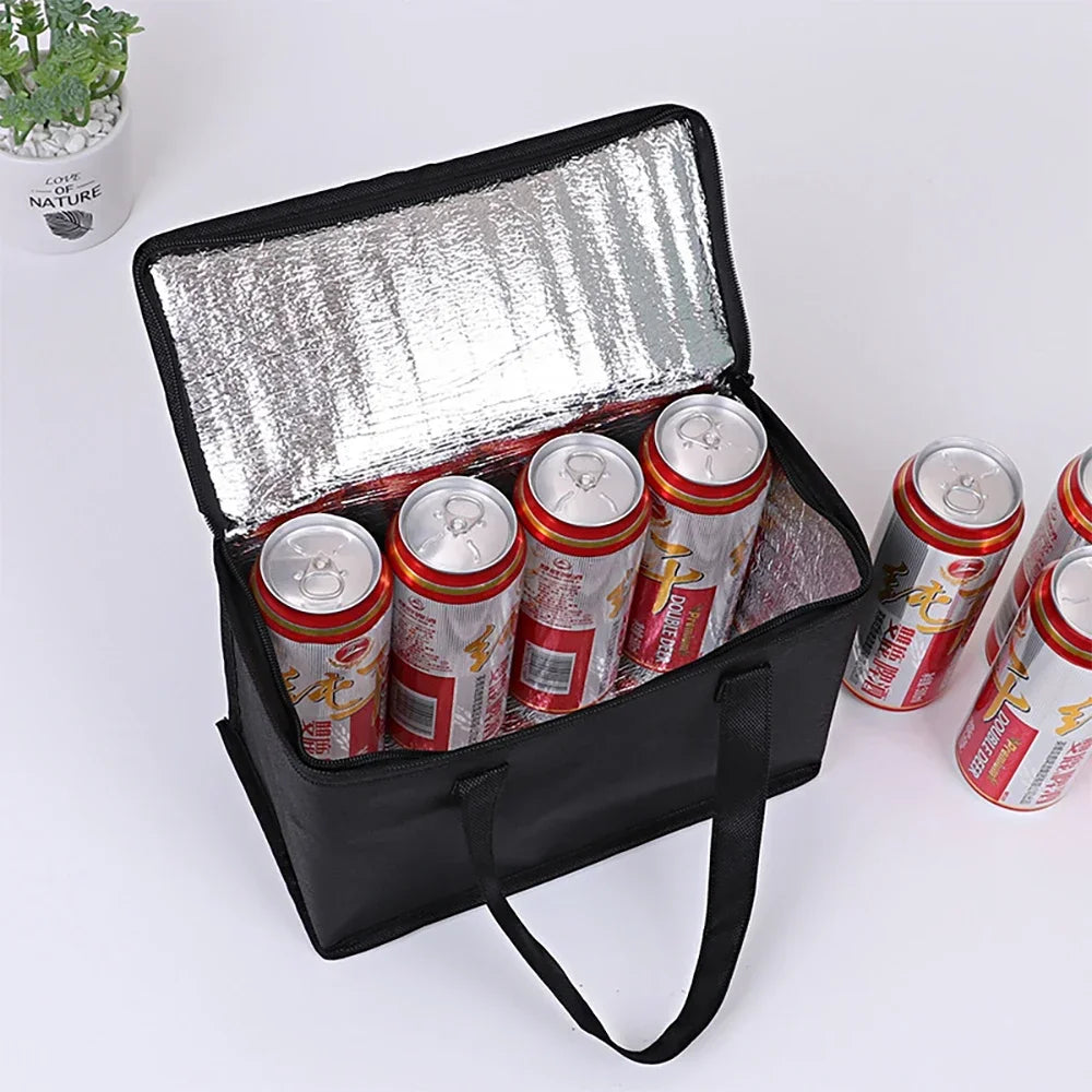Sac isotherme Portable pour déjeuner, sac isotherme pliable pour pique-nique, sac thermique pour aliments, porte-boissons, sacs isolés, sac de livraison de bière