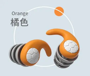 Une paire de bouchons d'oreille en silicone souple avec réduction de bruit, étanches, confortables à porter, adaptés pour dormir et nager
