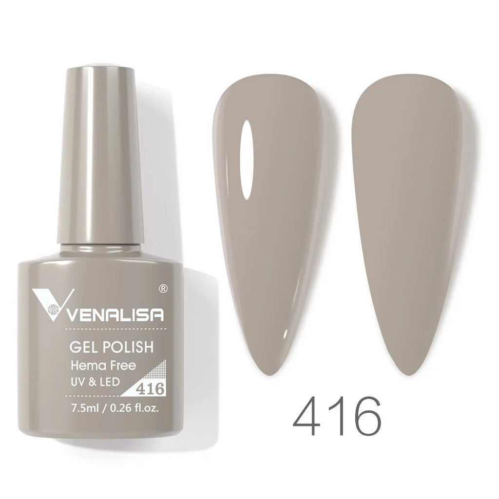 Vernis à ongles gel Venalisa 7,5 ml SANS HEMA, semi-permanent, UV/LED, couvrance totale, texture ultra-douce, manucure sublime
