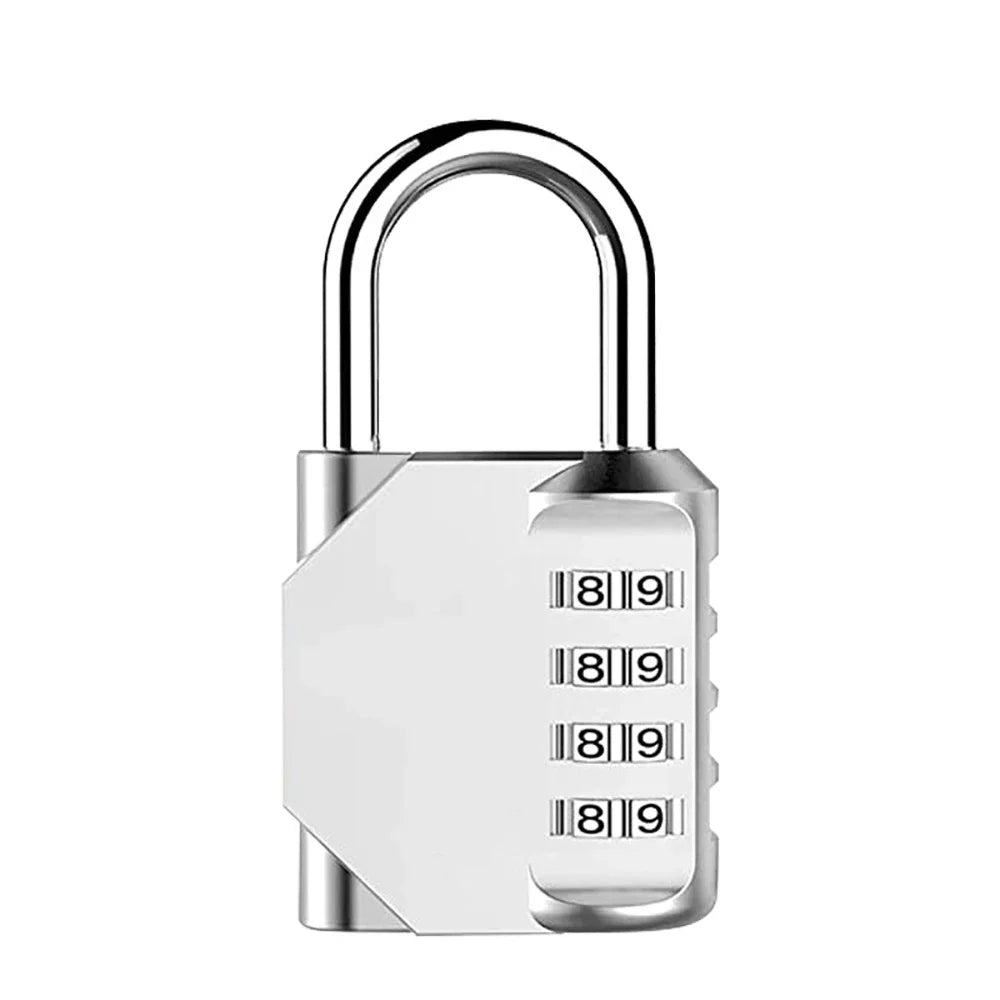 Cadenas de voyage antivol pour sac à dos, petit cadenas à combinaison réinitialisable à 3 ou 4 chiffres, cadenas à code pour valise, cadenas pour bagages