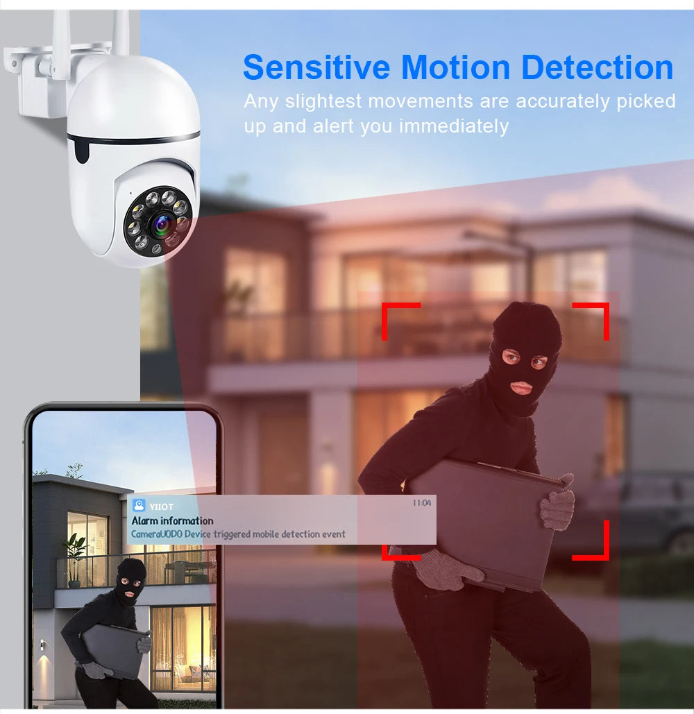 A7 WiFI IP caméra intelligente 1080P HD couleur Vision nocturne sans fil caméra de sécurité à domicile 2 voies son et mouvement Notification Push