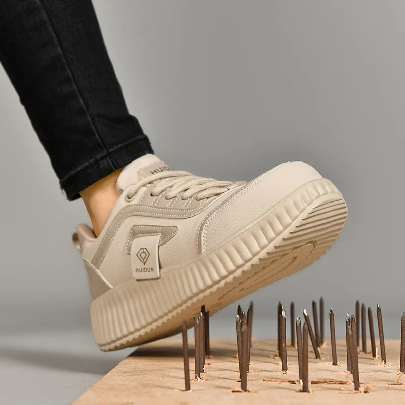 Chaussures de sécurité pour femmes, bottes d'été de luxe, chaussures tendance à embout en acier, anti-perforation, antidérapantes, style décontracté, baskets pour femmes
