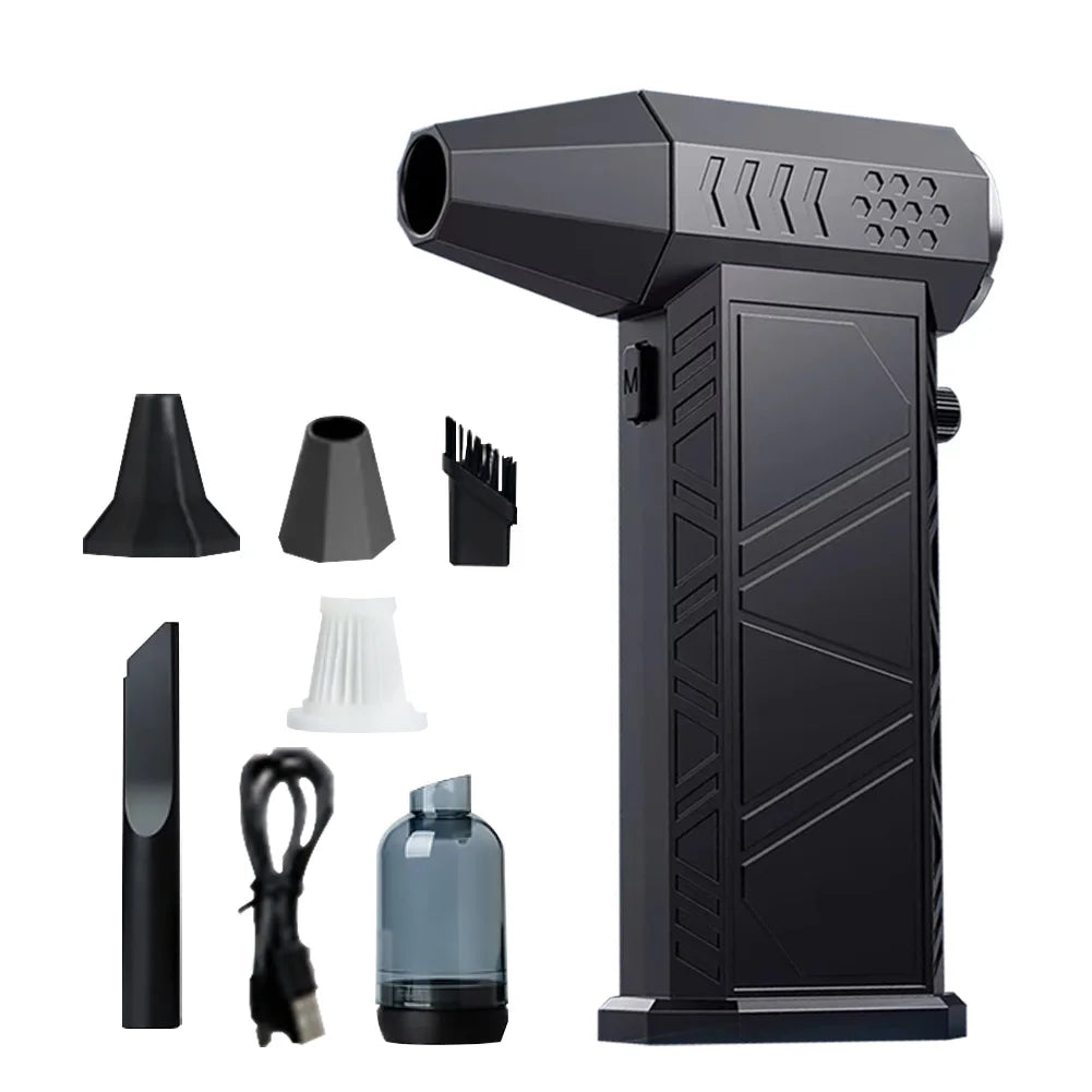 Plumeau d'air électrique 300000 tr/min, Rechargeable, puissant, multifonctionnel, Portable, Turbo Jet, forte puissance, pour maison et voiture