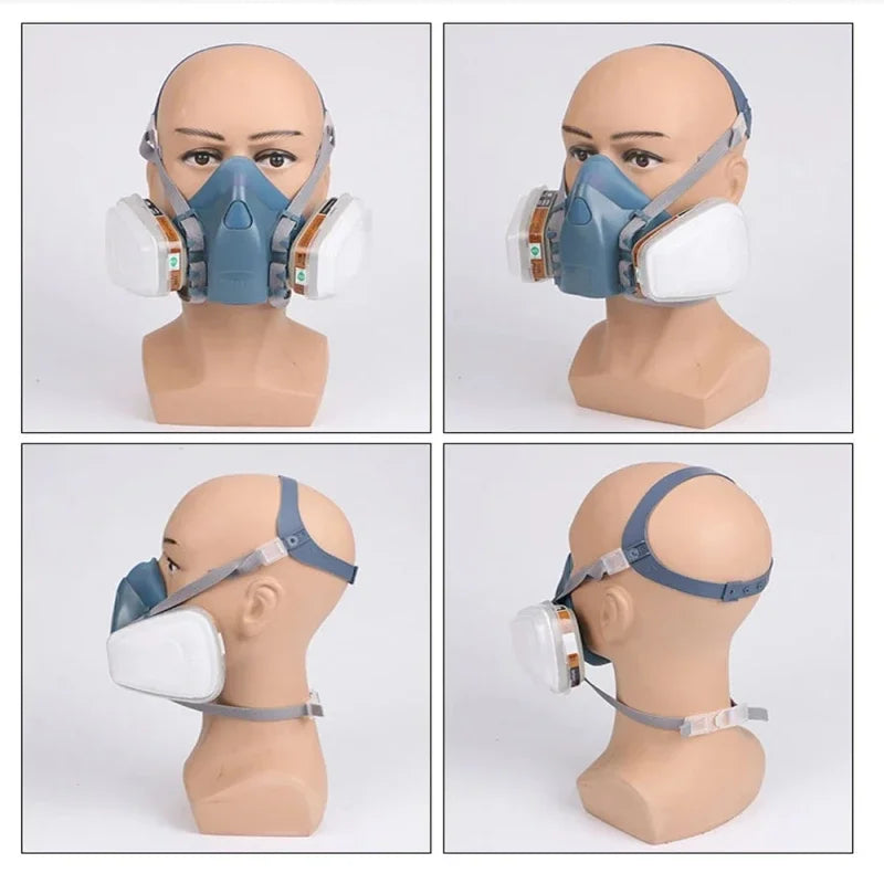 Nouveau 7502 masque respiratoire masque de protection industrie peinture pulvérisation poussière masque à gaz avec 501 5N11 6001CN demi-masque chimique
