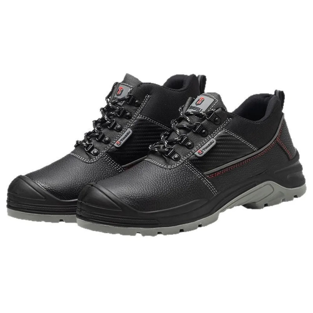 Chaussures de sécurité à embout d'acier pour hommes, résistantes à l'usure, antistatiques, anti-écrasement et anti-perforation, protection contre l'usure au travail