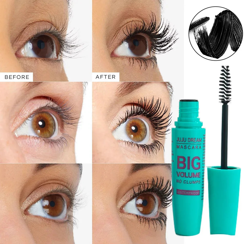 Mascara recourbant 4D – Allongeant, résistant à l'eau et à la transpiration, longue tenue, sans bavure, unisexe, doux, certifié