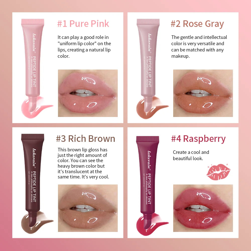 Gloss à lèvres effet miroir 10 ml, huile hydratante et nourrissante pour les lèvres, effet gel longue tenue, effet verre, estompe les ridules, sérum protecteur pour les lèvres