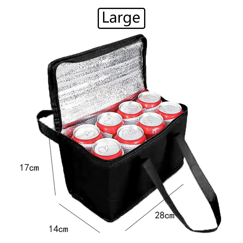 Sac isotherme Portable pour déjeuner, sac isotherme pliable pour pique-nique, sac thermique pour aliments, porte-boissons, sacs isolés, sac de livraison de bière