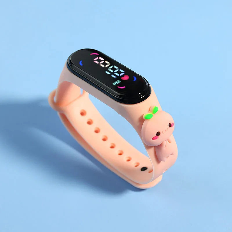 Disney Fashion Mickey Children Watches For Girls Electronic Bracelet Sports Touch LED  Doll Kids Watch Women Waterproof Clock