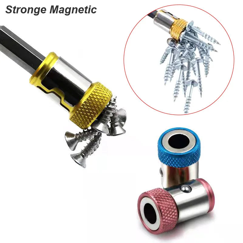 Clearance_Magnetic Ring Cross Phillips Tournevis Porte-embout 6.35mm 1/4 Alliage universel Anti-corrosion Forte puissance de magnétisation