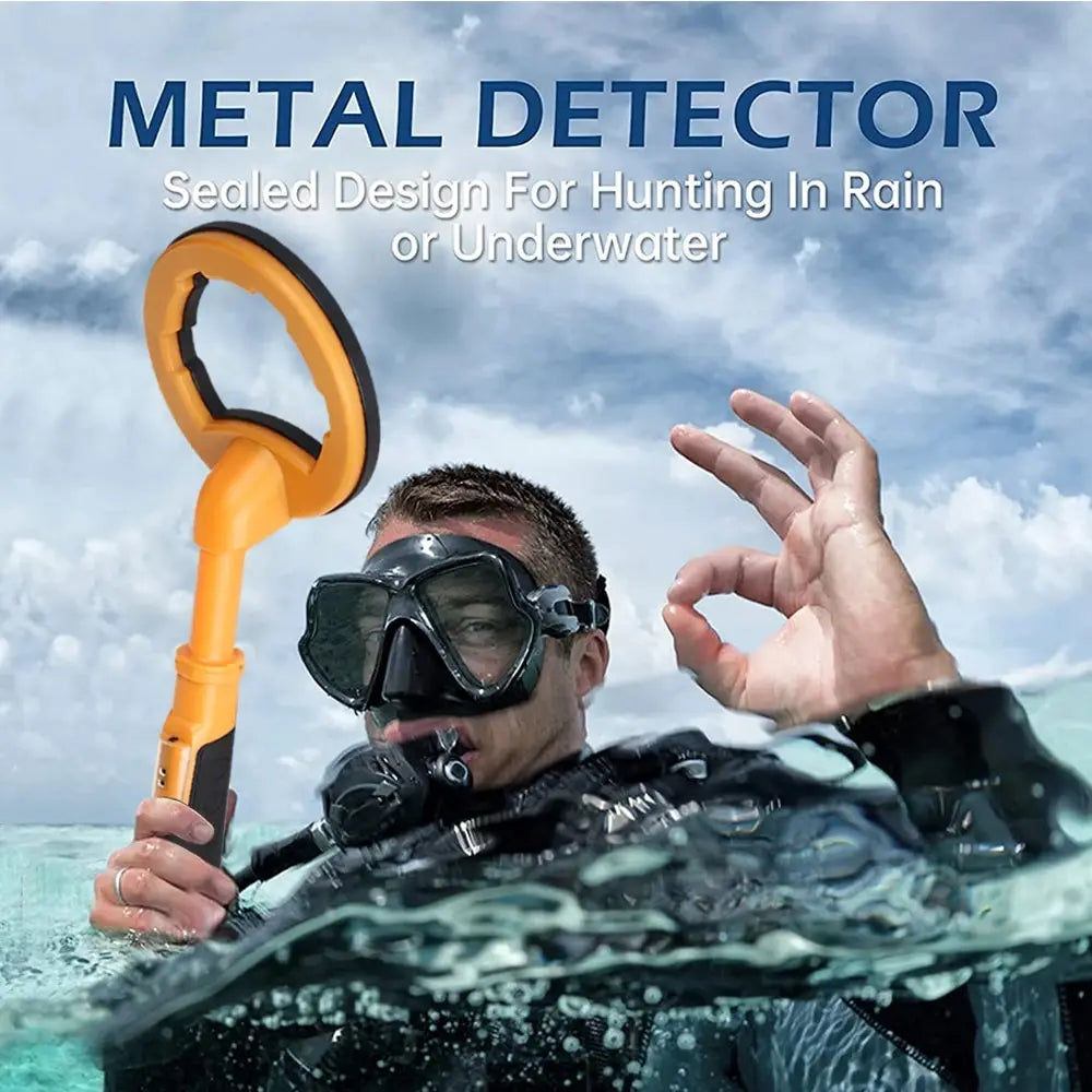 Nouveau détecteur de métaux sous-marin Pulse Dive 2 en 1 avec sonde ronde de 30 m et pointeur précis.