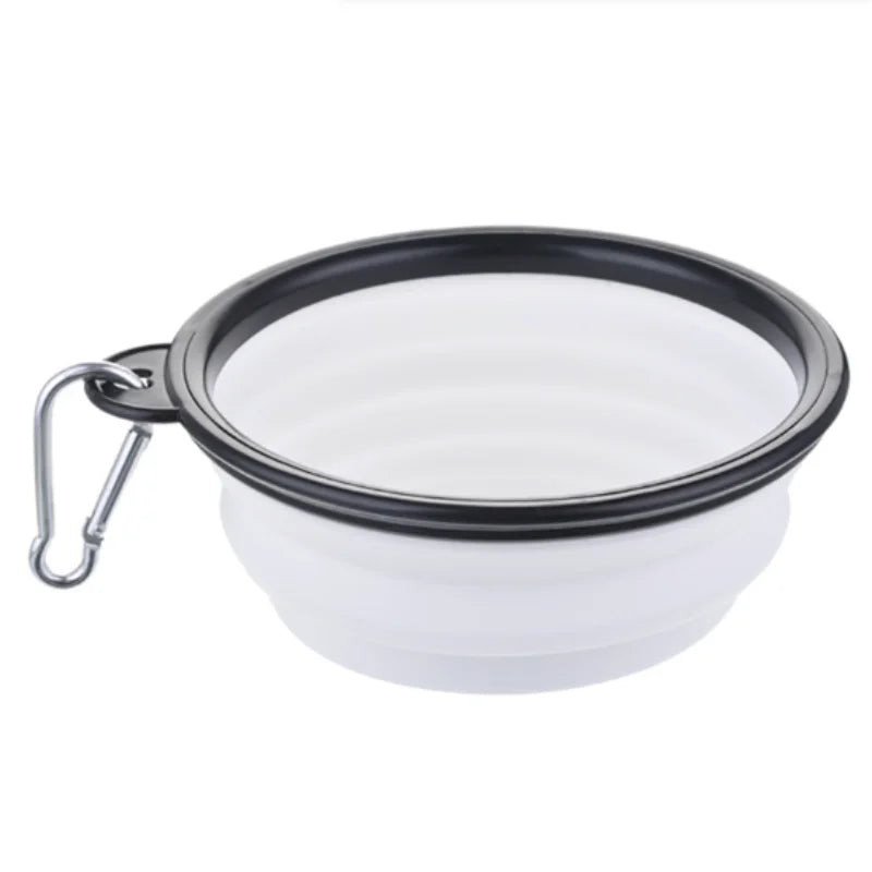 Durable TPR Portable Pet Food Bowl for Cats And Dogs Silicone Collapsible Travel Outdoor Water Food Bowl for Pets