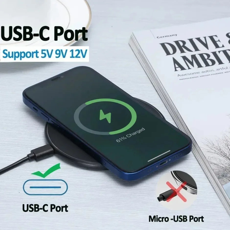 Station de charge rapide par induction pour Samsung S23/S22, Xiaomi et Huawei. Chargeur sans fil 2 en 1 pour iPhone 12-16 Pro Max