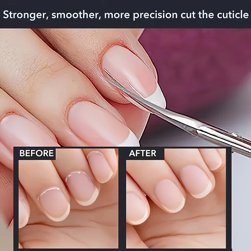 5pcs Professional-Grade Foot Care Kit with Stainless Steel Cuticle Scissors, Tweezers, and Nail Tools - Portable,Foot Care Tools