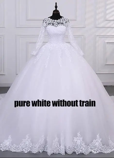 Robe de mariée Ashley Gloria Pure White, élégante robe de bal à col bateau, simple, Vestido De Noiva, grande taille, robe De Mariee