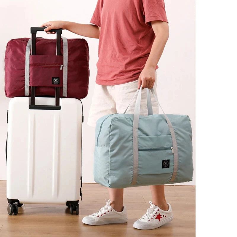 Sac de voyage pliable pour les compagnies aériennes, sac de transport pour femmes et filles, léger, grande capacité, sport, week-end, voyage de nuit