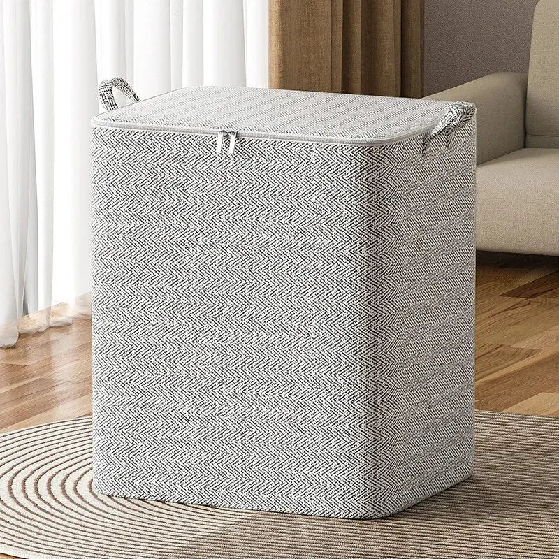 Sac de rangement domestique de grande capacité, 1 pièce, matériau Non tissé, organisateur de garde-robe, peut être utilisé pour les vêtements édredons, les jouets