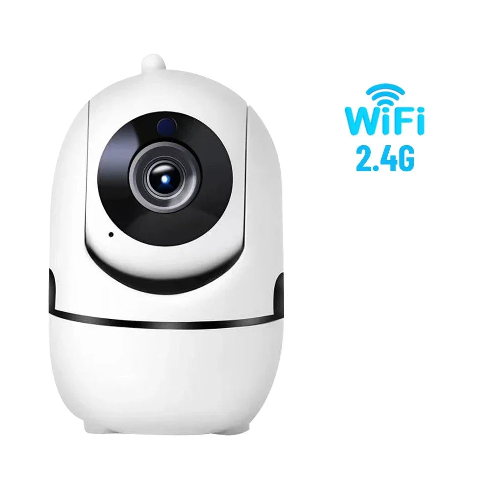 Caméra IP Wi-Fi 2,4 GHz/5 GHz pour maison connectée avec suivi automatique, vision nocturne 1080p, vidéosurveillance sans fil, compatible avec l'application OK pour la sécurité des bébés