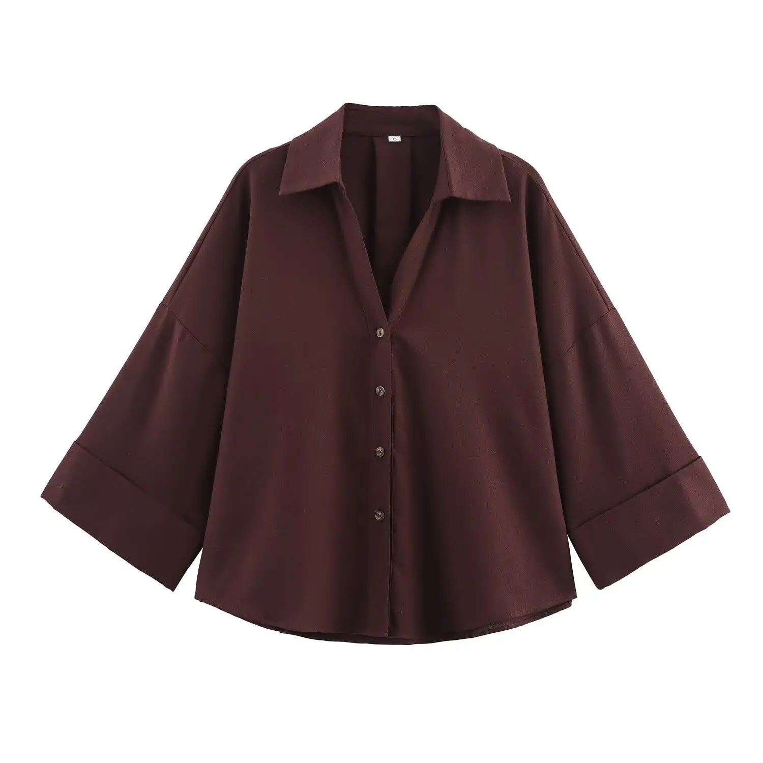 HipSeam chemise à manches larges femmes printemps ourlet asymétrique bouton chemises pour femmes Simple dame Johnny col chemises et chemisiers en lin