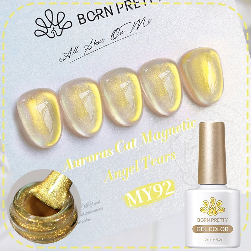 Vernis à ongles magnétique gel BORN PRETTY 10 ml Argent Clair de Couleur Chat - Accessoires pour les ongles - Vernis semi-permanent pour ongles d'automne et d'hiver