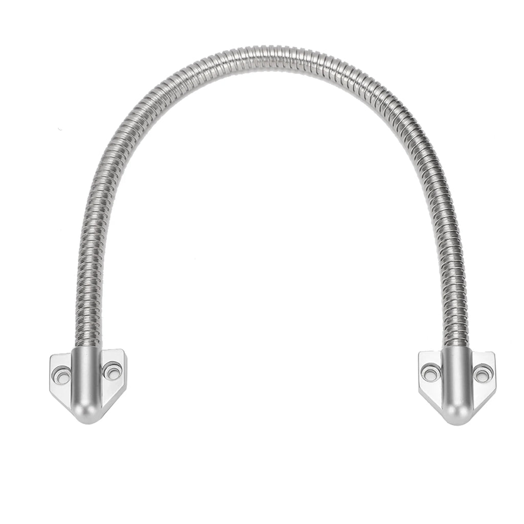 Protection de câble de contrôle d'accès Defender en acier inoxydable avec boucle de porte apparente et gaine pour une installation sécurisée