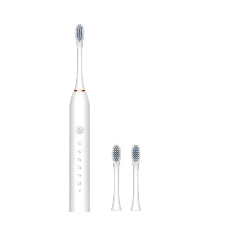 Brosse à dents électrique automatique à six vitesses, brosse à dents intelligente universelle à poils souples pour adultes et enfants, pour tous les âges