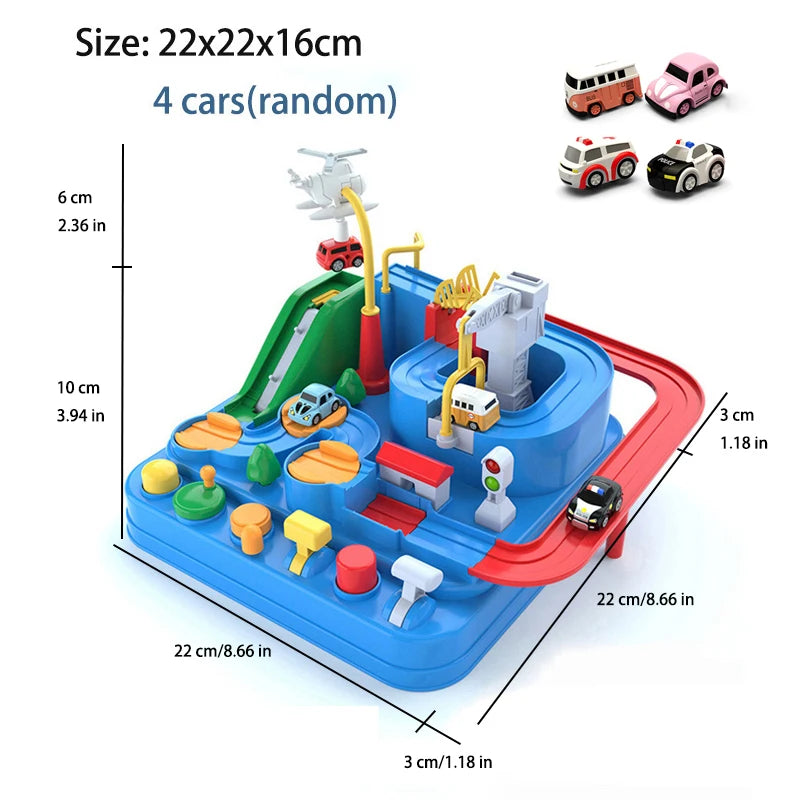 Hot Racing Rail Car Model Train Track Adventure Game Animals Space Rocket Toys Children Educational Brain Mechanical Interactive