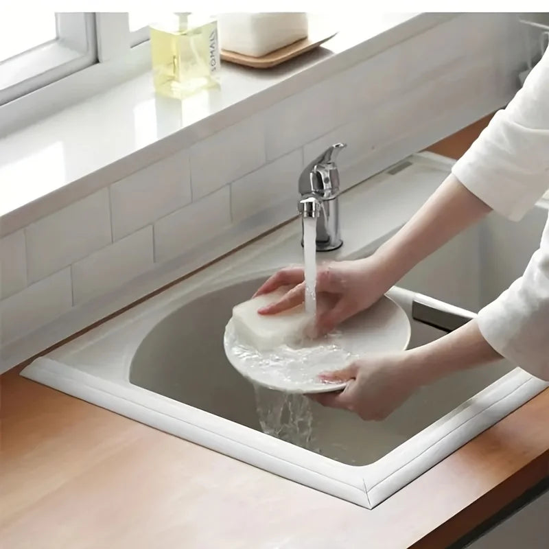 Bande d'étanchéité en PVC pour salle de bain, baignoire et toilettes : ruban adhésif imperméable et anti-moisissure pour évier de cuisine et angles de murs