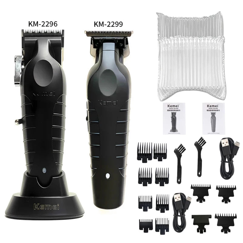 Kemei KM-2296 KM-2299 KM-1102 Kit de tondeuse à cheveux rasoir électrique pour hommes tondeuse à cheveux Machine professionnelle pour couper les cheveux