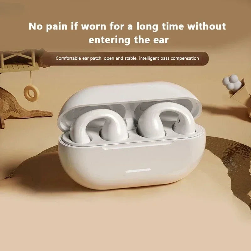Nouveaux écouteurs sans fil à conduction osseuse T75 d'origine, Bluetooth 5.3, pour le sport, avec un son HiFi et une étanchéité optimale. Casque TWS étanche