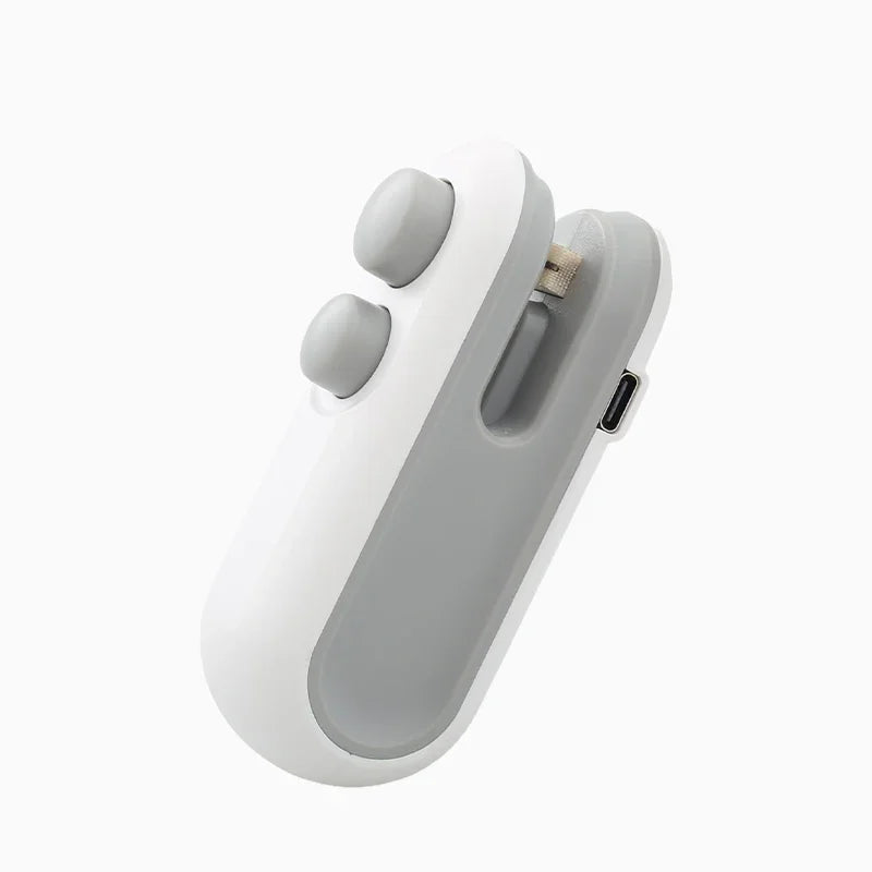 Mini Machine à sceller les aliments 2 en 1, rechargeable par USB, sac de rangement, emballage en plastique, scelleuse à Clip, thermo scelleuse à main
