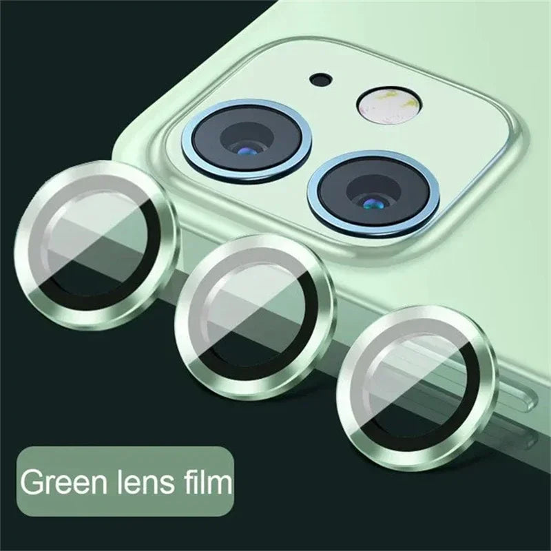 Lot de 2 à 3 protections d'objectif en métal pour iPhone 11, 12, 13, 14, 15 Pro Max, 15, 14 Plus, 13, 12 Mini et iPhone 14 Pro Max