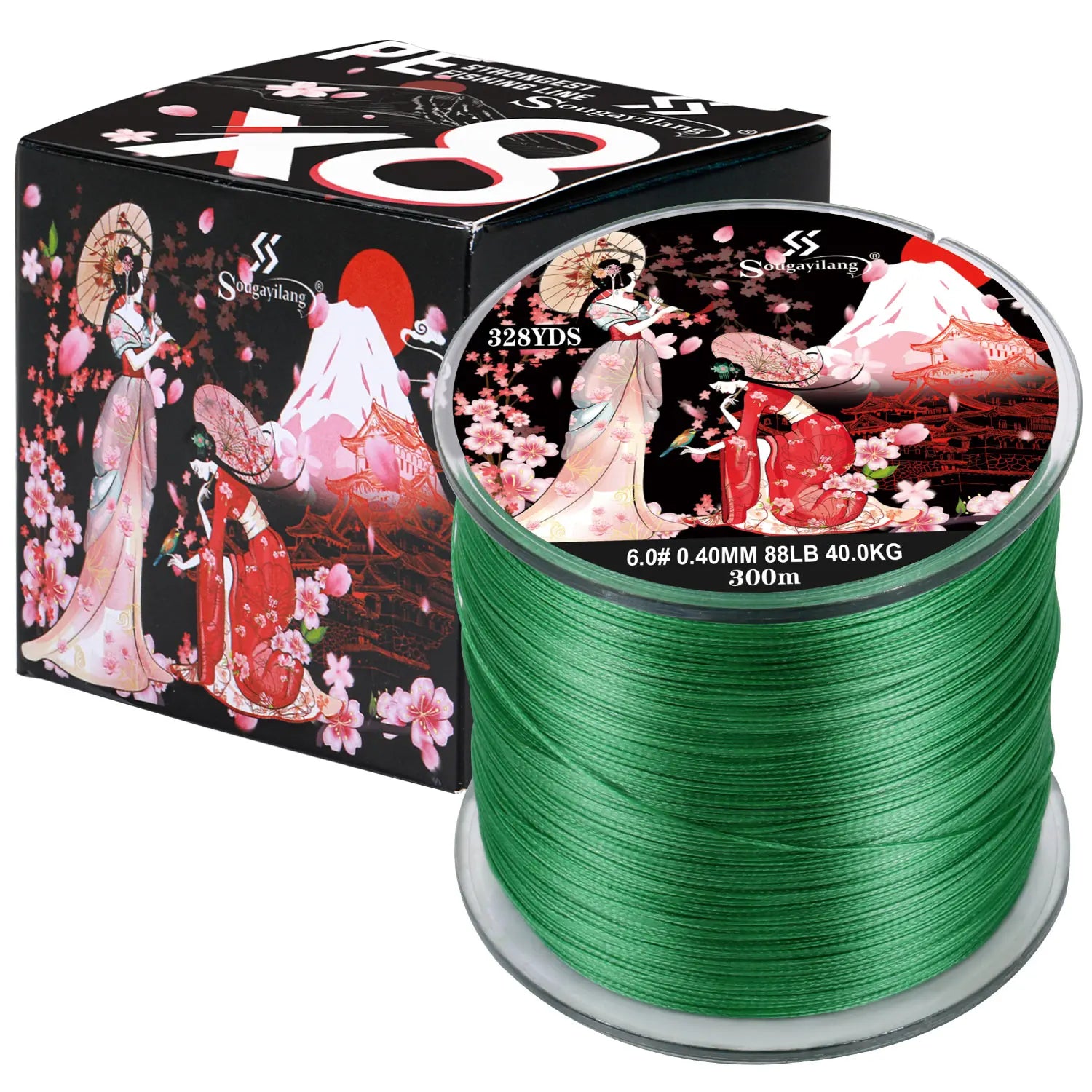 Ligne de pêche tressée Sougayilang 8 brins 100 m 300 m, multifilament, pour la pêche à la carpe, accessoire de pêche en fil tressé japonais, ligne PE