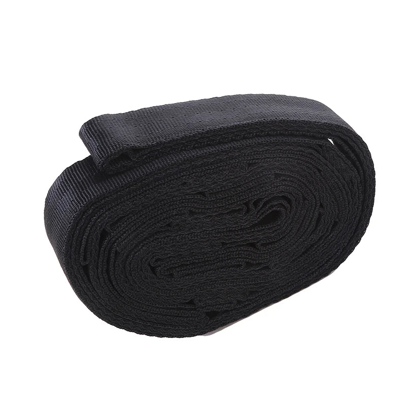 2 sangles de hamac haute capacité de charge 600 lbs de résistance à la rupture, corde de hamac en polyester à 5 anneaux