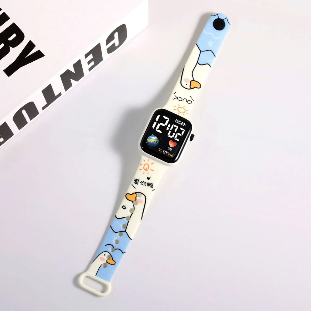 Nouveau point enfants montres filles Reloj Inteligente Para Niños Niña Reloj Hello Kitty montre numérique femmes Relógio Infantil