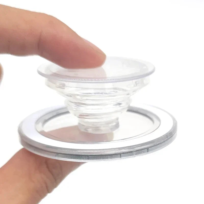 Support de poignée de téléphone portable pliable magnétique, Support de poche pour Magsafe IPhone Mac Samsung, anneau de sécurité, Support extensible