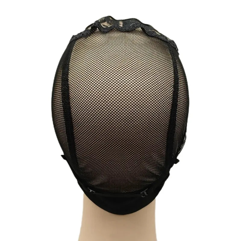 Bonnet de perruque en dentelle U-Part HD noir, 4x4 pouces, avec sangle réglable, pour bricolage, fabrication de perruque, bonnet de tissage de filet à cheveux, 1 pièce