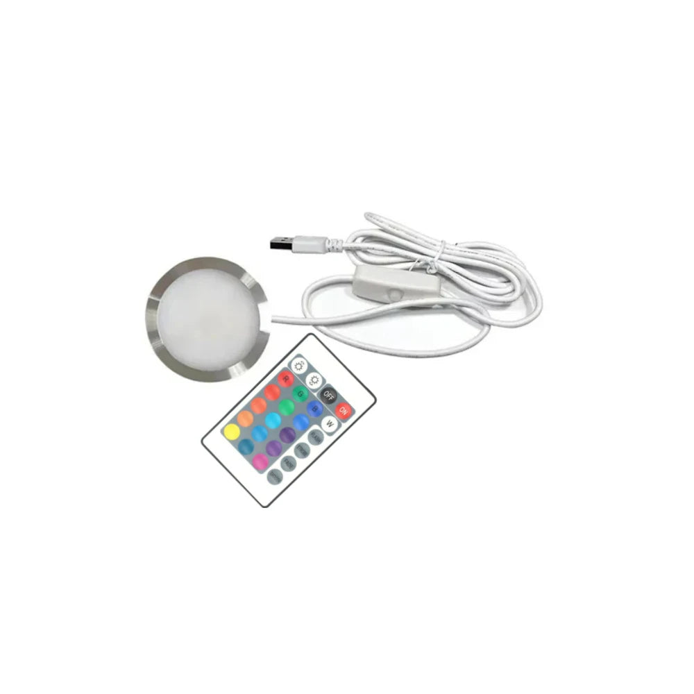 Kit d'éclairage LED RGB USB 5V pour armoire Bambu Lab, télécommande 24 touches, 16 couleurs réglables, pièces et accessoires inclus