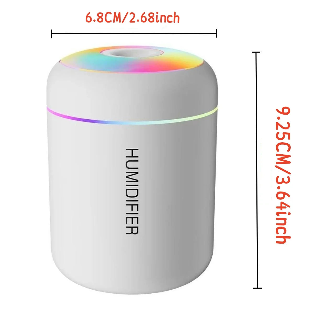 Mini humidificateur d'air électrique USB 180ML, diffuseur d'arôme, purificateur d'huile essentielle, brumisateur d'aromathérapie, lumières pour voiture, maison, chambre à coucher