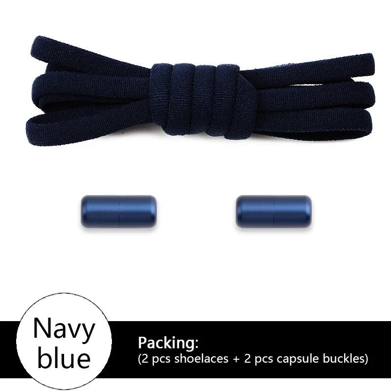 NOUVELLES Options colorées lacets élastiques baskets sans cravate lacet pour sport lacets ronds sans attaches enfants adultes chaussures accessoires