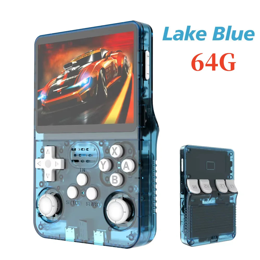Console de jeu vidéo portable rétro R36S, système Linux, écran IPS de 3,5 pouces, lecteur portable, jeux de 64 Go, plusieurs couleurs sont disponibles