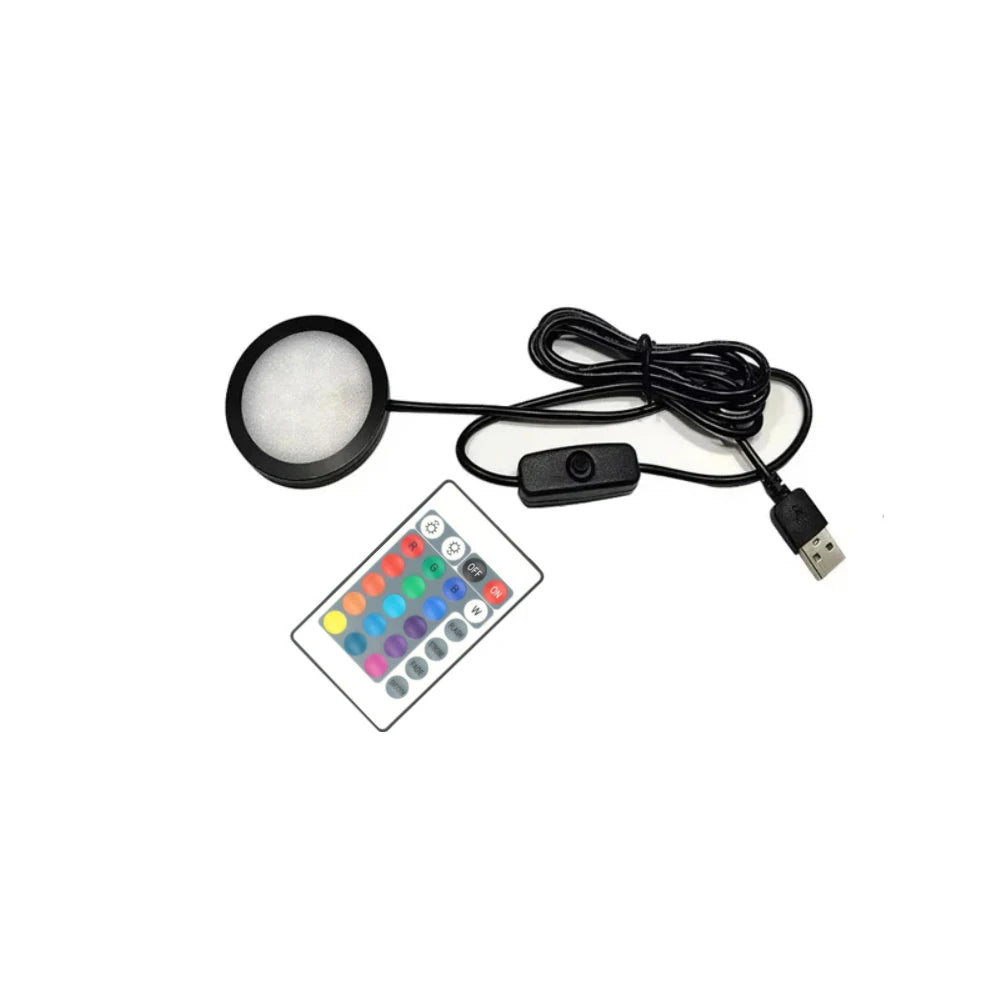 Kit d'éclairage LED RGB USB 5V pour armoire Bambu Lab, télécommande 24 touches, 16 couleurs réglables, pièces et accessoires inclus