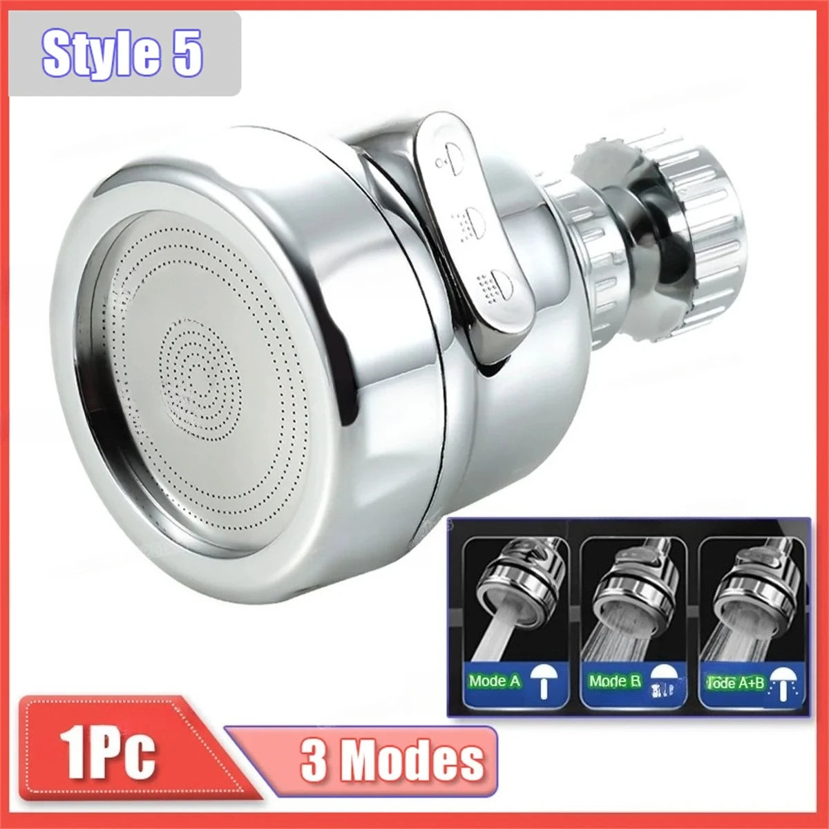 Extension de robinet rotatif à 360 degrés, Mode 2/3, adaptateur de buse de barboteur à économie d'eau pour la cuisine et la salle de bains, accessoires de robinetterie domestique