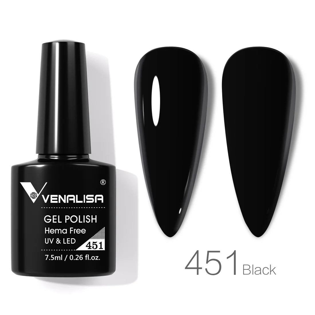 Vernis à ongles gel Venalisa 7,5 ml SANS HEMA, semi-permanent, UV/LED, couvrance totale, texture ultra-douce, manucure sublime
