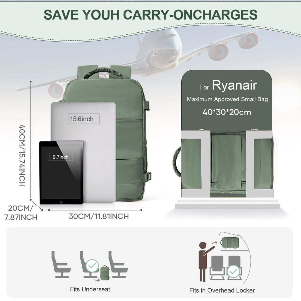 Ryanair sac à dos 40x20x25 sac de cabine sac à dos de voyage pour hommes femmes bagages à main loisirs sac à dos pour ordinateur portable backpack para viaje cabina