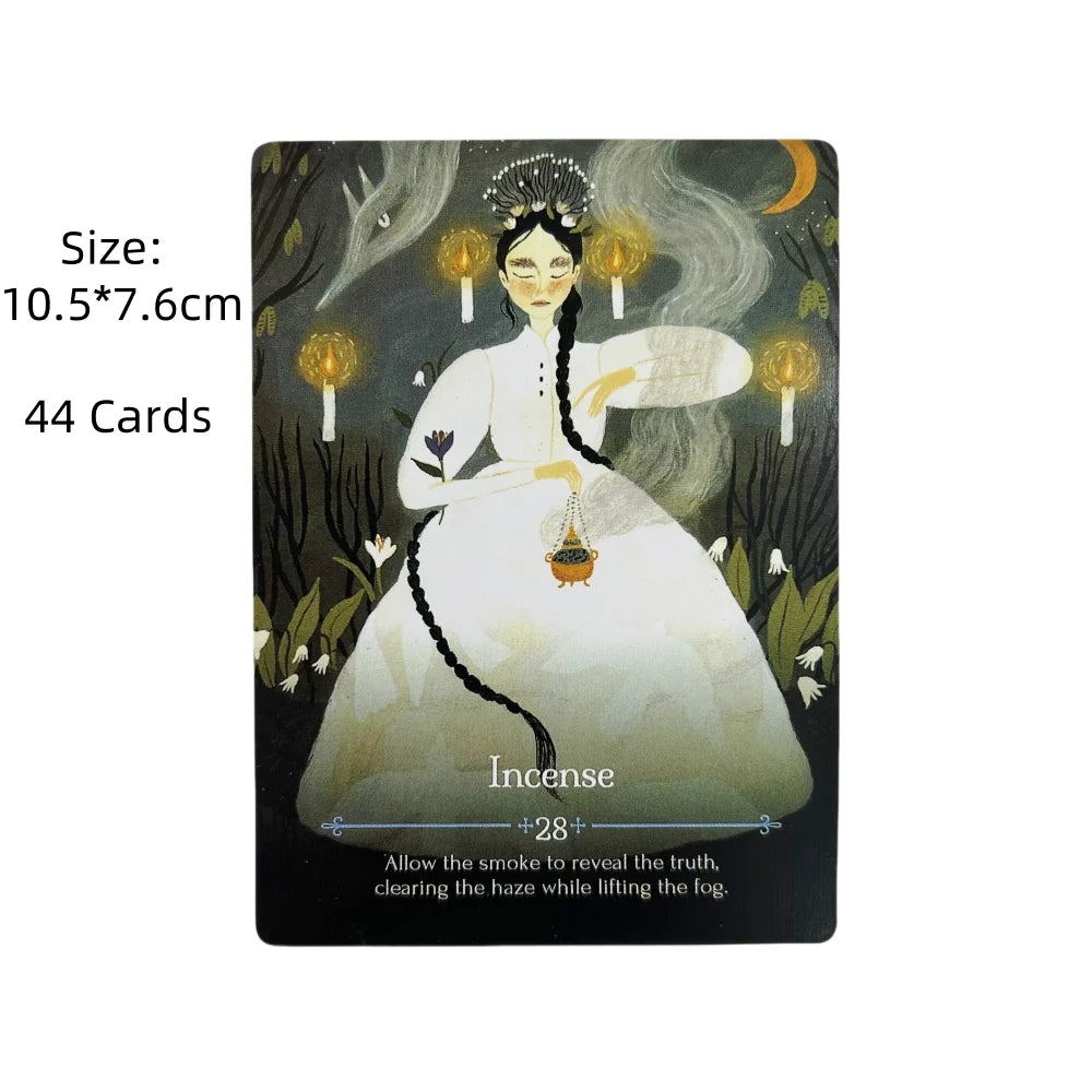 Cartes Oracle des Saisons de la Sorcière Imbolc - Un jeu de 44 cartes divinatoires en anglais - Édition Divination - Jeux de société - Tarot pour les fêtes