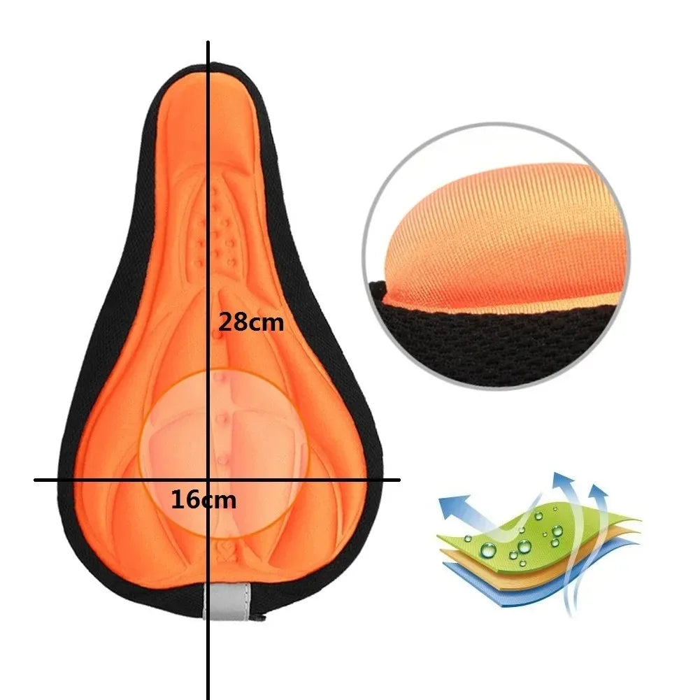 Selle de vélo 2025, housse de selle souple 3D pour VTT, coussin en mousse épaisse et respirante, accessoires de vélo